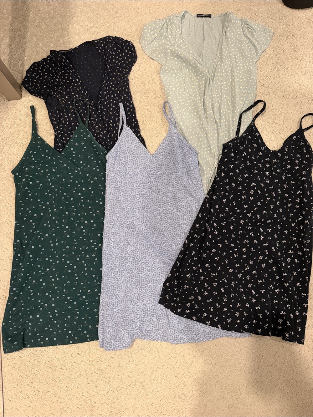 Lot of 5 Brandy Melville Dresses - Floral Prints